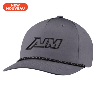 5 Panel Constructed Pro-Round-Five Cap with Two-Tone 5mm Rope